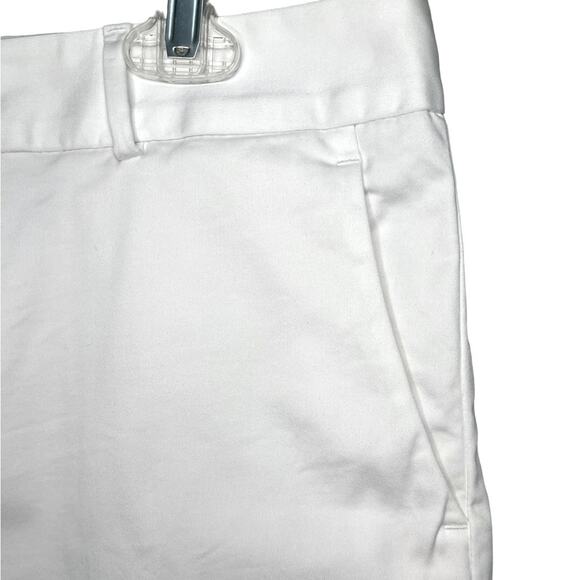 BANANA REPUBLIC White Flat Front Chino Shorts with Pockets Women’s Size 10 - Picture 5 of 8